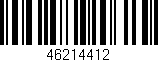 Código de barras (EAN, GTIN, SKU, ISBN): '46214412'