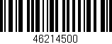 Código de barras (EAN, GTIN, SKU, ISBN): '46214500'