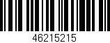 Código de barras (EAN, GTIN, SKU, ISBN): '46215215'