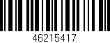 Código de barras (EAN, GTIN, SKU, ISBN): '46215417'