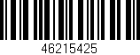 Código de barras (EAN, GTIN, SKU, ISBN): '46215425'