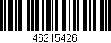 Código de barras (EAN, GTIN, SKU, ISBN): '46215426'