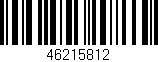 Código de barras (EAN, GTIN, SKU, ISBN): '46215812'