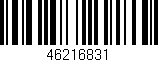 Código de barras (EAN, GTIN, SKU, ISBN): '46216831'