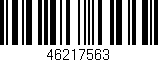 Código de barras (EAN, GTIN, SKU, ISBN): '46217563'