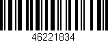 Código de barras (EAN, GTIN, SKU, ISBN): '46221834'