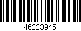 Código de barras (EAN, GTIN, SKU, ISBN): '46223945'
