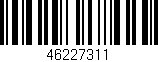 Código de barras (EAN, GTIN, SKU, ISBN): '46227311'