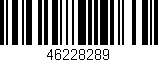 Código de barras (EAN, GTIN, SKU, ISBN): '46228289'