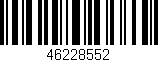 Código de barras (EAN, GTIN, SKU, ISBN): '46228552'