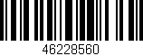 Código de barras (EAN, GTIN, SKU, ISBN): '46228560'