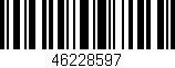 Código de barras (EAN, GTIN, SKU, ISBN): '46228597'
