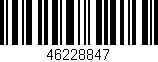 Código de barras (EAN, GTIN, SKU, ISBN): '46228847'