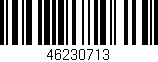 Código de barras (EAN, GTIN, SKU, ISBN): '46230713'