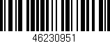 Código de barras (EAN, GTIN, SKU, ISBN): '46230951'