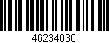 Código de barras (EAN, GTIN, SKU, ISBN): '46234030'