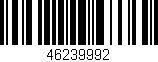 Código de barras (EAN, GTIN, SKU, ISBN): '46239992'