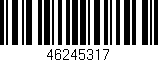 Código de barras (EAN, GTIN, SKU, ISBN): '46245317'