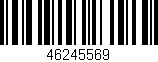Código de barras (EAN, GTIN, SKU, ISBN): '46245569'