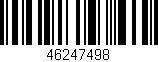 Código de barras (EAN, GTIN, SKU, ISBN): '46247498'