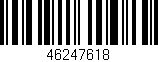 Código de barras (EAN, GTIN, SKU, ISBN): '46247618'