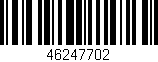 Código de barras (EAN, GTIN, SKU, ISBN): '46247702'
