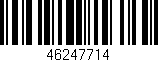 Código de barras (EAN, GTIN, SKU, ISBN): '46247714'