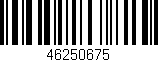 Código de barras (EAN, GTIN, SKU, ISBN): '46250675'