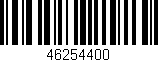 Código de barras (EAN, GTIN, SKU, ISBN): '46254400'