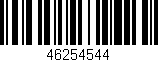 Código de barras (EAN, GTIN, SKU, ISBN): '46254544'