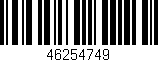 Código de barras (EAN, GTIN, SKU, ISBN): '46254749'
