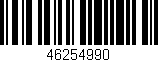 Código de barras (EAN, GTIN, SKU, ISBN): '46254990'