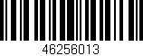 Código de barras (EAN, GTIN, SKU, ISBN): '46256013'