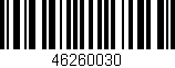 Código de barras (EAN, GTIN, SKU, ISBN): '46260030'