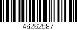 Código de barras (EAN, GTIN, SKU, ISBN): '46262587'