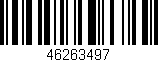 Código de barras (EAN, GTIN, SKU, ISBN): '46263497'