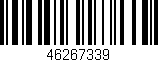 Código de barras (EAN, GTIN, SKU, ISBN): '46267339'