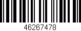 Código de barras (EAN, GTIN, SKU, ISBN): '46267478'