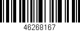 Código de barras (EAN, GTIN, SKU, ISBN): '46268167'