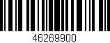 Código de barras (EAN, GTIN, SKU, ISBN): '46269900'