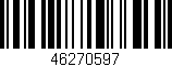 Código de barras (EAN, GTIN, SKU, ISBN): '46270597'