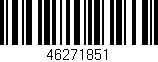 Código de barras (EAN, GTIN, SKU, ISBN): '46271851'