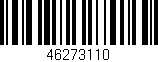 Código de barras (EAN, GTIN, SKU, ISBN): '46273110'