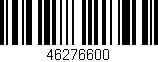 Código de barras (EAN, GTIN, SKU, ISBN): '46276600'