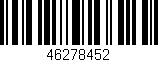 Código de barras (EAN, GTIN, SKU, ISBN): '46278452'