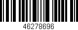Código de barras (EAN, GTIN, SKU, ISBN): '46278696'