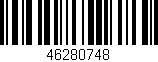 Código de barras (EAN, GTIN, SKU, ISBN): '46280748'
