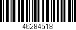 Código de barras (EAN, GTIN, SKU, ISBN): '46284518'