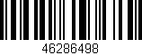 Código de barras (EAN, GTIN, SKU, ISBN): '46286498'