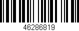 Código de barras (EAN, GTIN, SKU, ISBN): '46286819'